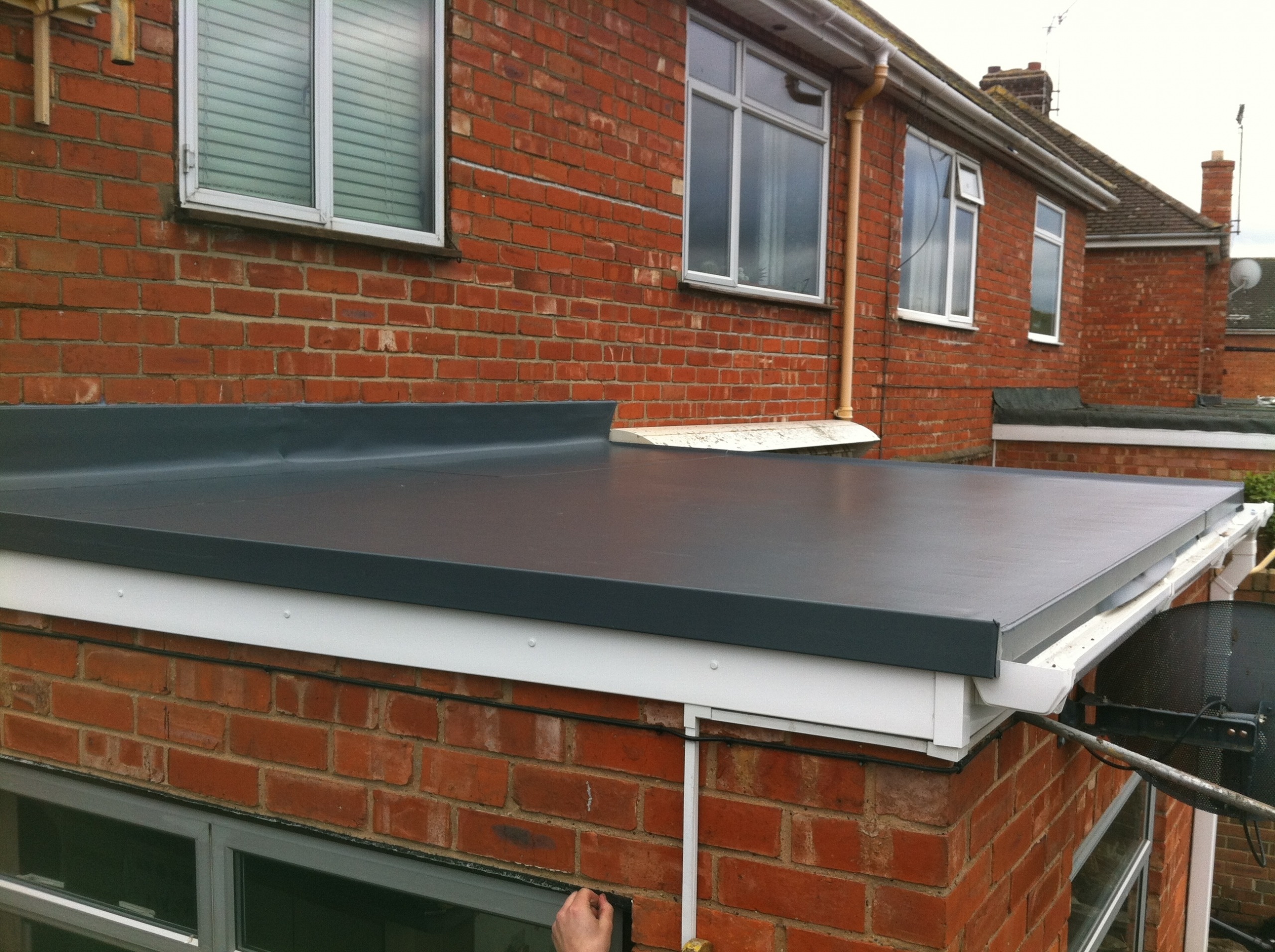Flat roof installation project