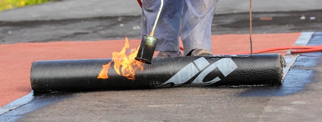 Fibreglass flat roof